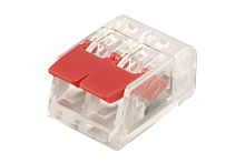 Клеммы Stekker LD221-412 (2Х4,0мм2 с рычажком) (упаковка 100шт.) картинка 